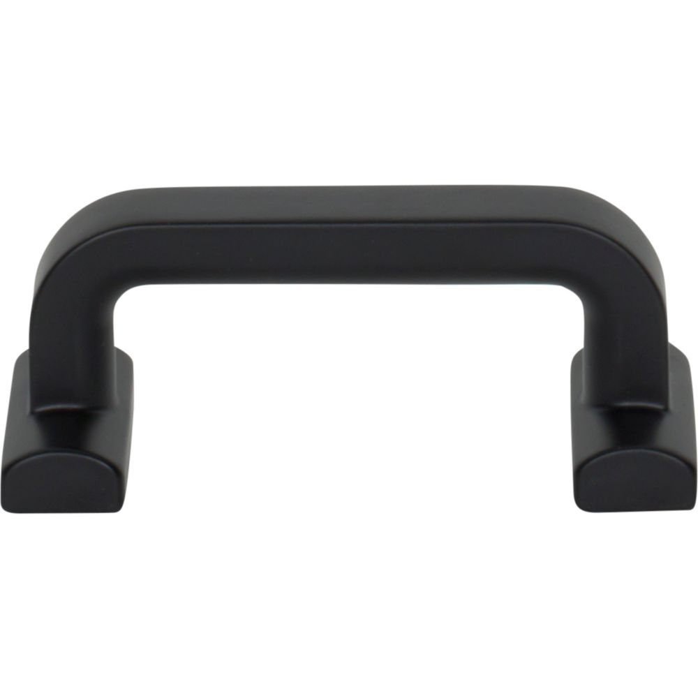Top Knobs TK3161BLK Harrison Pull 2 1/2" Center to Center in Flat Black